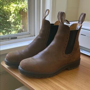 Blundstone Brown Leather Chelsea Boots au 7.5
